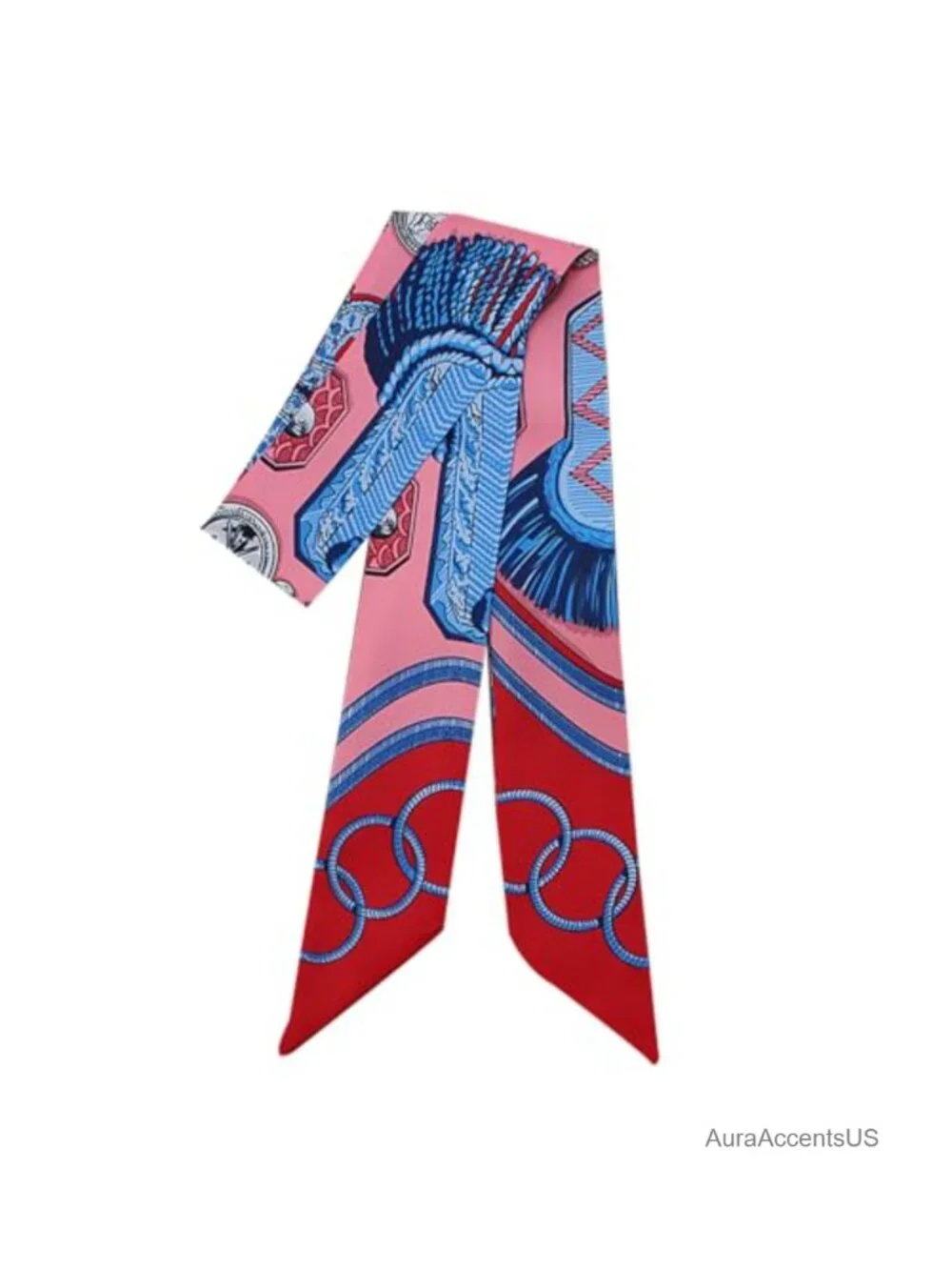Skinny Satin Scarf for Bag Handle & Neck Purse Accessory